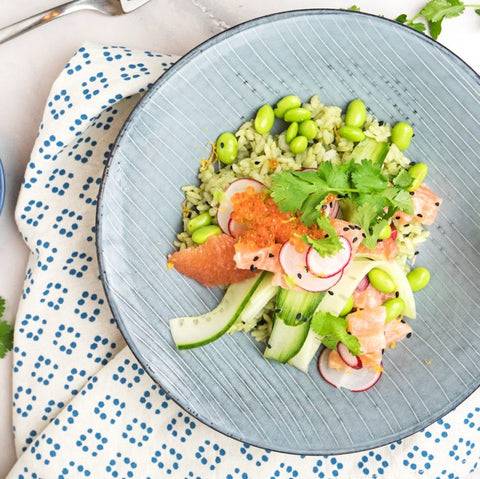 Matcha Salmon Poke Bowl