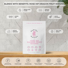 Rose Hip Dragon Fruit Matcha