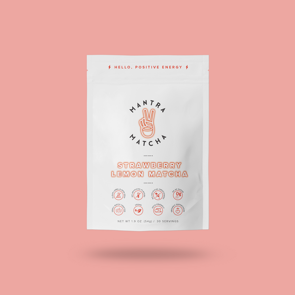 Lemon Strawberry Matcha Tea Powder - Mantra Matcha